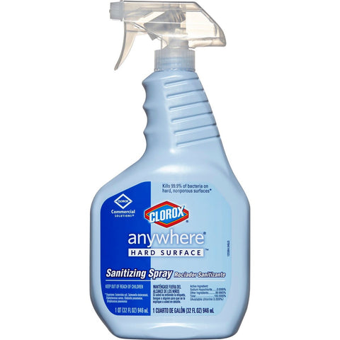 Clorox Commercial Solutions Anywhere Hard Surface Sanitizer Spray, 32 Ounce -- 12 per case.