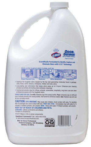 Odor Defense Commercial Solutions Air and Fabric Spray Refill, 128 Fluid Ounce -- 4 per case