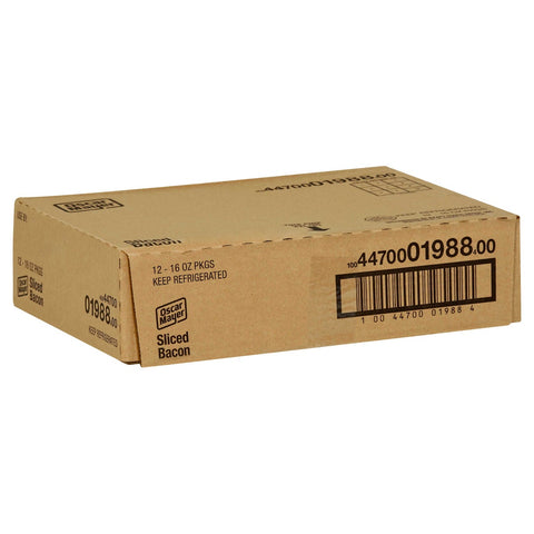 Kraft Oscar Mayer Sliced Bacon, 16 Ounce -- 12 per case.