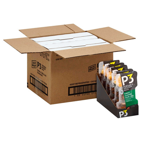 P3 Turkey Cheese with Almonds Convenience Meal, 2 Ounce -- 10 per case.