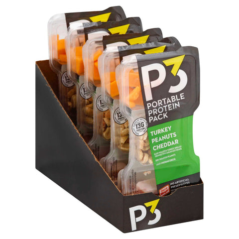 P3 Turkey Cheese with Peanuts Convenience Meal, 2 Ounce -- 10 per case.
