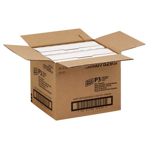 P3 Turkey Breast Mild Cheddar Chocolate Peanut Nut Cluster, 2 Ounce -- 10 per case.