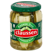 Kraft Claussen Dill Sandwich Sliced Pickle, 20 Ounce -- 12 per case.