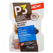 Oscar Mayer P3 Ham, Cashew, Cheddar and Dark Chocolate Cranberries Portable Protein Pack, 3.2 ounce -- 8 per case