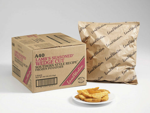 Lamb Weston Southern Style 8 Wedge Cut Potato Fry, 5 Pound -- 6 per case.
