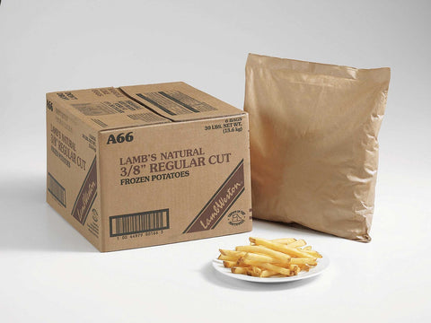 Lamb Weston Natural Regular Cut Potato Fry, 5 Pound -- 6 per case.