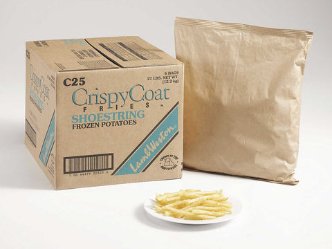 Lamb Weston Crispy Coat Shoestring Cut Potato Fry, 4.5 Pound -- 6 per case.
