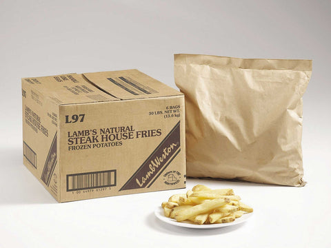 Lamb Weston Steak House Fries French Fried Potatoes, 5 Pound -- 6 per case.