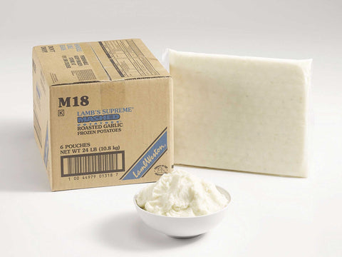 Lamb Weston Supreme Roasted Garlic Mashed Potato, 4 Pound -- 6 per case.