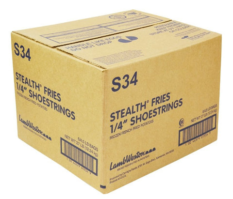 Lamb Weston Stealth Shoestring French Fry, 4.5 Pound -- 6 per case.