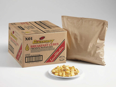 Lamb Weston Generation 7 Breakfast Cubes Potato French Fry, 5 Pound -- 6 per case.