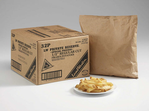 Lamb Weston LW Private Reserve Regular Cut Potato Fry, 5 Pound -- 6 per case.