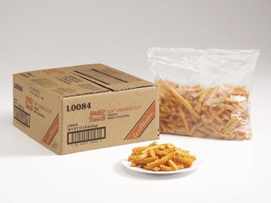 Lamb Weston Sweet Things Sweet Potato Crinkle Cut Fry, 3 Pound -- 5 per case.