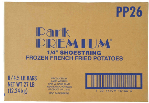 Lamb Weston 1/4 Shoestring Frozen French Fried Potatoes, 4.5 Pound -- 6 per case