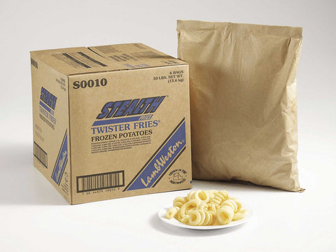 Lamb Weston Stealth Twister Potato Fry, 5 Pound -- 6 per case.