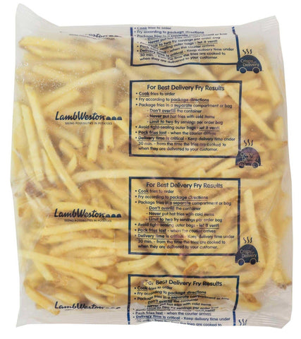 Lamb Weston CrispyCoat Fries Regular Cut Skin On Crispy On Delivery Potato Fry, 5 Pound -- 6 per case