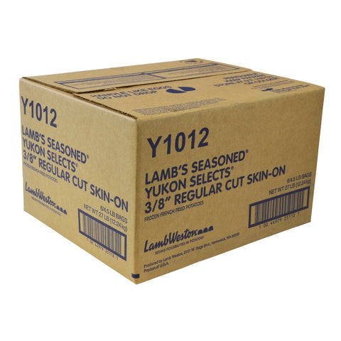 Yukon Selects 3/8 inch Regular Cut Skin On Potatoes, 4.5 Pound -- 6 per case.