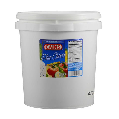 Cains Chunky Blue Cheese Dressing, 4 Gallon.