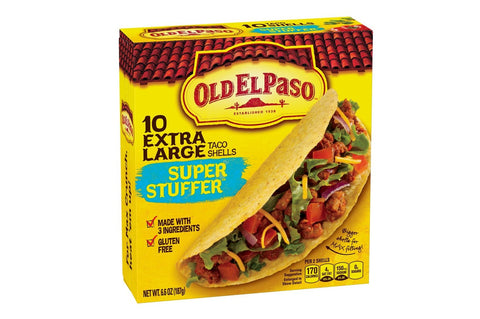 Old El Paso Super Stuffer Taco Shells, 6.6 Ounce -- 12 per case.
