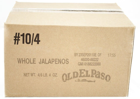 Old El Paso Whole Jalapeno Peppers - 100 oz. jug, 4 jugs per case