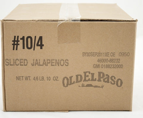 Old El Paso Sliced Jalapeno Peppers - 106 oz. jug, 4 jugs per case