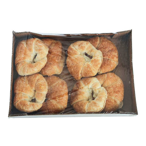 Pennant Foods Jumbo Sliced Curved Butter Croissant, 4 Ounce -- 32 per case.