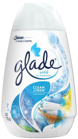 Glade Clean Linen Solid Air Freshener, 6 Ounce -- 12 per case.
