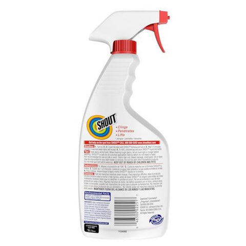 Shout Triple Acting Laundry Stain Remover, 22 Fluid Ounce Trigger -- 8 per case