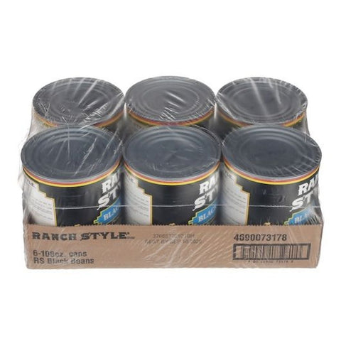 Ranch Style Black Bean, 108 Ounce -- 6 per case
