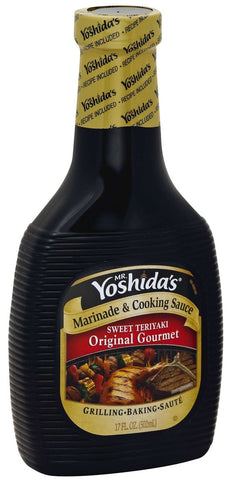 Mr. Yoshidas Original Sweet Teriyaki Gourmet Marinade and Cooking Sauce, 17 Fluid Ounce -- 12 per case