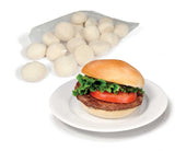 Bridgford White Bun Dough Piece -- 84 per case.