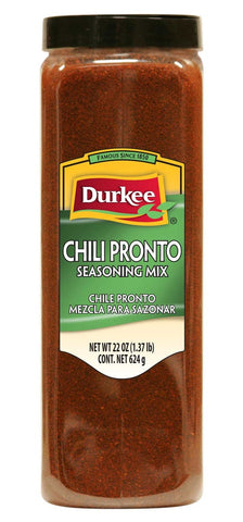 Durkee Chili Pronto Seasoning Mix - 22 oz. container, 6 per case