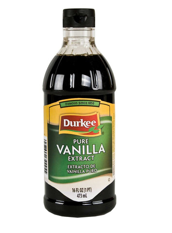 Durkee Pure Vanilla Extract - 16 oz. bottle, 6 per case