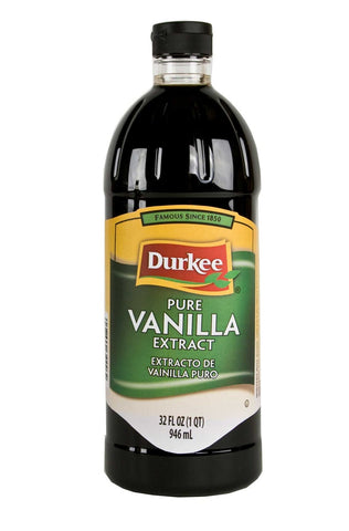 Durkee Pure Vanilla Extract - 32 oz. bottle, 6 per case