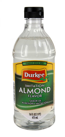 Durkee Imitation Almond Extract - 16 oz. bottle, 6 per case