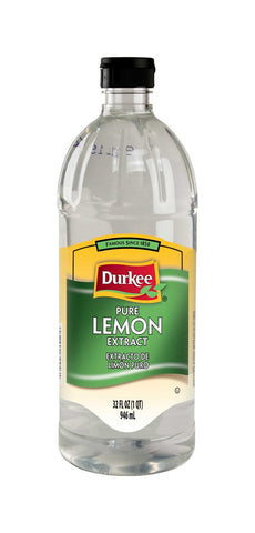 Durkee Pure Lemon Extract - 32 oz. bottle, 6 per case