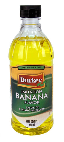 Durkee Imitation Banana Flavor - 16 oz. bottle, 6 per case
