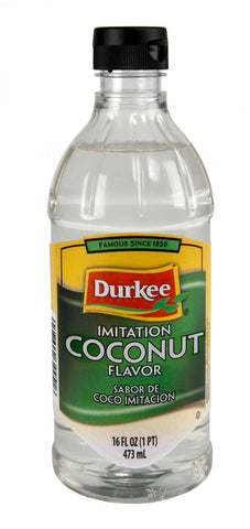 Durkee Imitation Coconut Flavor - 16 oz. bottle, 6 per case