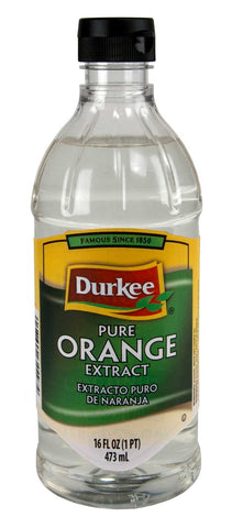 Durkee Pure Orange Extract - 16 oz. bottle, 6 per case