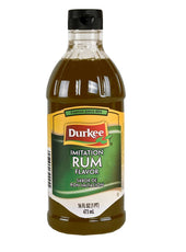 Durkee Imitation Rum Flavor - 16 oz. bottle, 6 per case