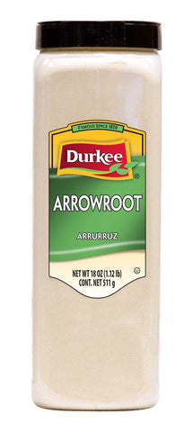 Durkee Arrowroot - 18 oz. container, 6 per case