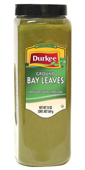 Durkee Ground Bay Leaf - 13 oz. container, 6 per case