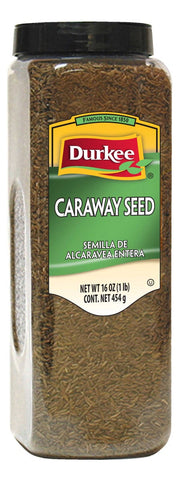Durkee Whole Caraway Seeds - 16 oz. container, 6 per case