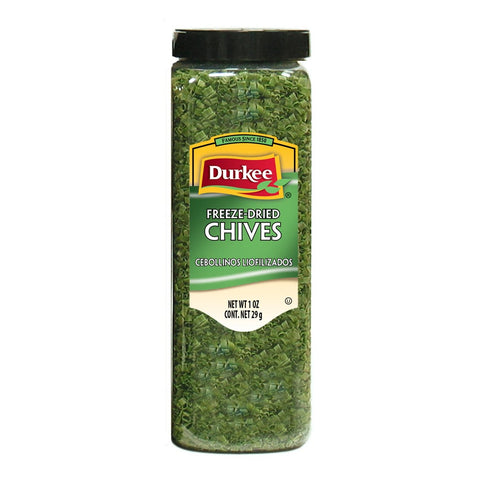 Durkee Freeze Dried Chives - 1 oz. container, 6 per case