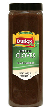 Durkee Ground Cloves - 16 oz. container, 6 per case