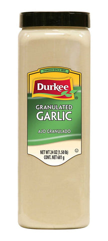 Durkee Granulated Garlic - 24 oz. container, 6 per case