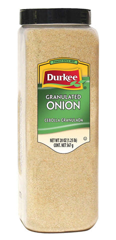 Durkee Granulated Onion - 20 oz. container, 6 per case