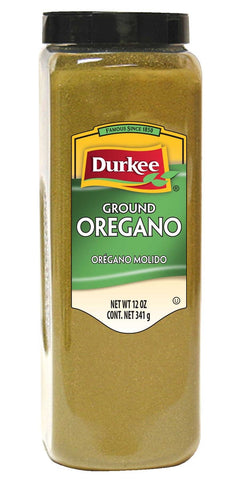 Durkee Ground Oregano - 12 oz. container, 6 per case