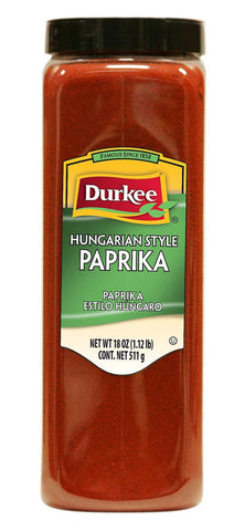 Durkee Hungarian Style Paprika - 18 oz. container, 6 per case
