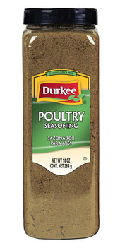 Durkee Poultry Seasoning - 10 oz. container, 6 per case